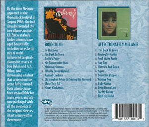 Melanie (2) : Born To Be + Affectionately Melanie (CD, Comp, RM)