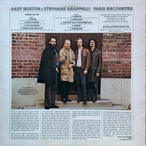 Gary Burton & Stephane Grappelli* : Paris Encounter (LP, Album, RP, Mon)