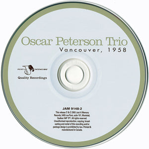 Oscar Peterson Trio* With Herb Ellis & Ray Brown : Vancouver , 1958 (CD, Album)