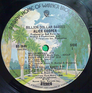 Alice Cooper : Billion Dollar Babies (LP, Album, RP, Gat)