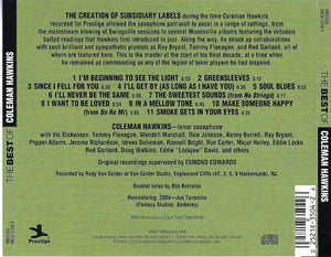 Coleman Hawkins : The Best Of Coleman Hawkins (CD, Comp, Mono, RM)
