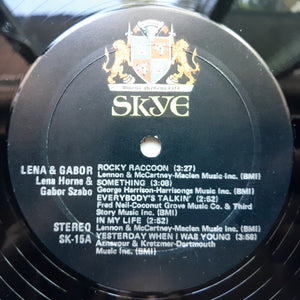 Lena Horne & Gabor Szabo : Lena & Gabor (LP, Album, Mon)