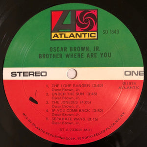 Oscar Brown, Jr.* : Brother Where Are You (LP, Album, MO )