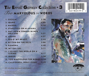 Erroll Garner : Too Marvelous For Words (CD, Album)