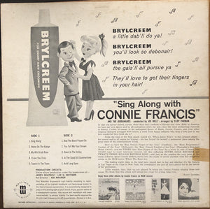 Connie Francis : Sing Along With Connie Francis (LP, Album)
