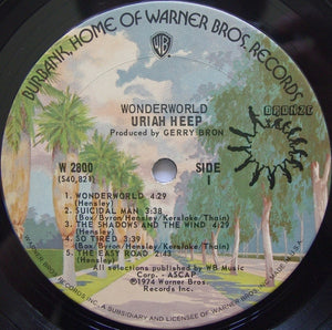 Uriah Heep : Wonderworld (LP, Album, San)