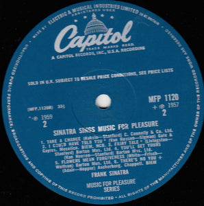 Frank Sinatra : Sinatra Sings Music For Pleasure (LP, Comp, Mono)