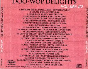 Various : Doo-Wop Delights Volume #2 (CDr, Comp)