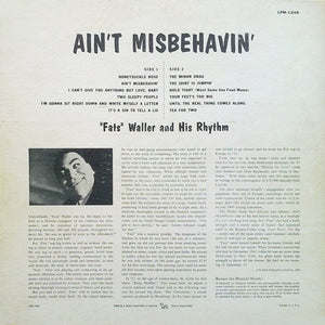 "Fats" Waller And His Rhythm* : Ain't Misbehavin' (LP, Comp, Mono, Ind)
