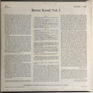 Barney Kessel : Kessel Plays Standards (Barney Kessel, Vol. 2) (LP, Album, Mono, Hol)
