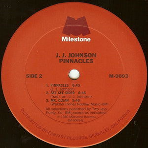 J.J. Johnson : Pinnacles (LP, Album)