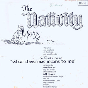 Dr. Daniel A. Poling, David Ross (3), Bill McVey, The Christian Herald Singer : The Nativity (LP)