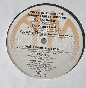 Johnny Guitar Watson : That's What Time It Is (LP, Album)