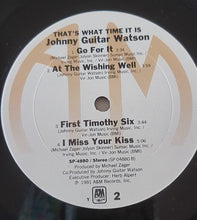 Load image into Gallery viewer, Johnny Guitar Watson : That&#39;s What Time It Is (LP, Album)
