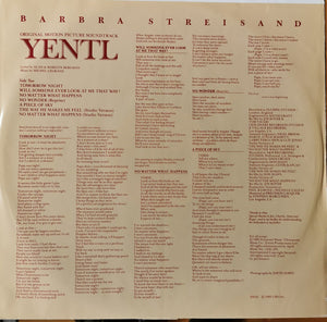 Barbra Streisand : Yentl - Original Motion Picture Soundtrack (LP, Album, Pit)