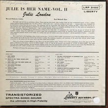Laden Sie das Bild in den Galerie-Viewer, Julie London : Julie Is Her Name (Volume Two) (LP, Album, Mono, Hol)
