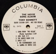 Laden Sie das Bild in den Galerie-Viewer, Tony Bennett : The Movie Song Album (LP, Album, Promo)
