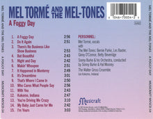 Laden Sie das Bild in den Galerie-Viewer, Mel Tormé And The Mel-Tones : A Foggy Day (CD, Album, Comp)
