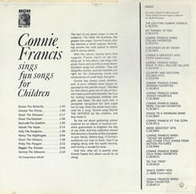 Laden Sie das Bild in den Galerie-Viewer, Connie Francis : Connie Francis Sings Fun Songs For Children (LP, Album, Mono)
