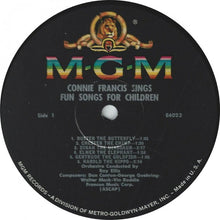 Laden Sie das Bild in den Galerie-Viewer, Connie Francis : Connie Francis Sings Fun Songs For Children (LP, Album, Mono)
