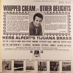 Herb Alpert's Tijuana Brass* : Whipped Cream & Other Delights (LP, Album, M/Print, RP, Mon)