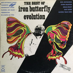 Iron Butterfly : The Best Of Iron Butterfly Evolution (LP, Comp, RI)