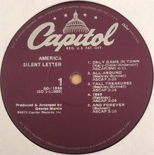 Load image into Gallery viewer, America (2) : Silent Letter (LP, Album, Win)
