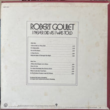 Laden Sie das Bild in den Galerie-Viewer, Robert Goulet : I Never Did As I Was Told (LP, Club)
