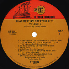 Charger l&#39;image dans la galerie, Dean Martin : Dean Martin&#39;s Greatest Hits! Vol. 1 (LP, Comp)
