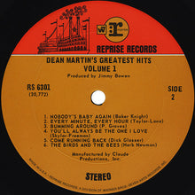 Load image into Gallery viewer, Dean Martin : Dean Martin&#39;s Greatest Hits! Vol. 1 (LP, Comp)
