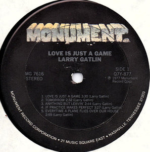 Larry Gatlin : Love Is Just A Game (LP, Album, Ter)
