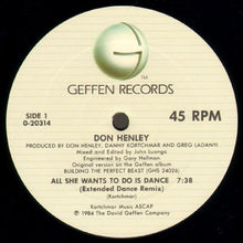 Laden Sie das Bild in den Galerie-Viewer, Don Henley : All She Wants To Do Is Dance (12&quot;, Maxi)
