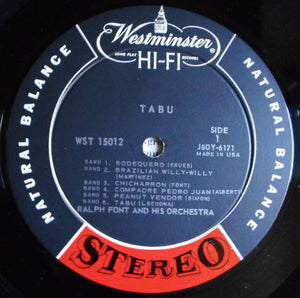 Ralph Font And His Orchestra : Tabu (LP, Album)