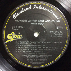 Meat Loaf : Midnight At The Lost And Found (LP, Album)