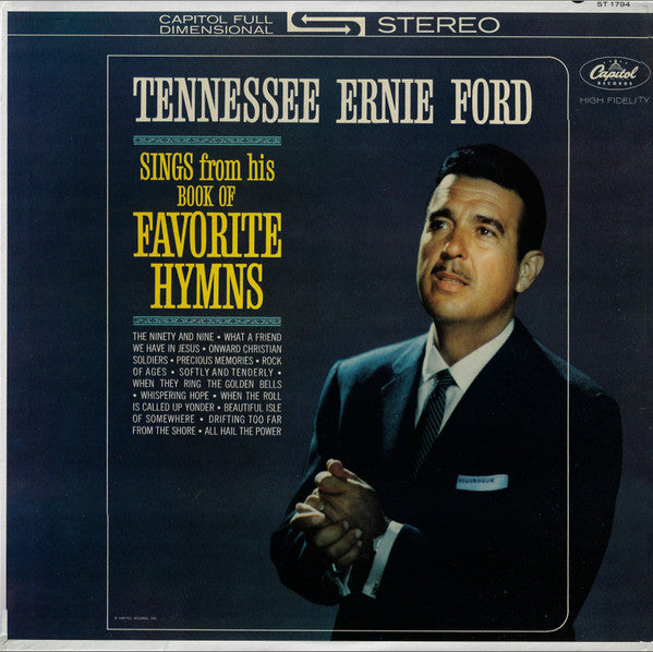Tennessee Ernie Ford : Tennessee Ernie Ford Sings From His Book Of Favorite Hymns (LP)