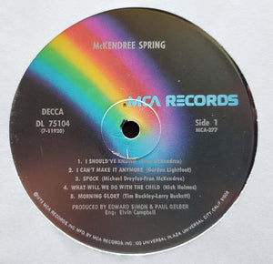 McKendree Spring : McKendree Spring (LP, Album, RE, Pin)