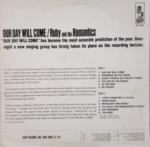 Ruby And The Romantics : Our Day Will Come (LP, Album, Mono)