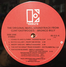 Laden Sie das Bild in den Galerie-Viewer, Various : The Original Music Soundtrack From Clint Eastwood&#39;s - Bronco Billy (LP, Album, All)

