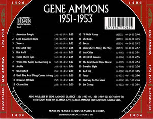 Gene Ammons : 1951-1953 (CD, Comp)
