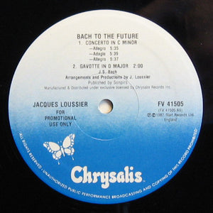 Jacques Loussier : Bach To The Future (LP, Album, Promo)