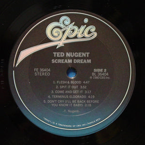 Ted Nugent : Scream Dream (LP, Album, Ter)