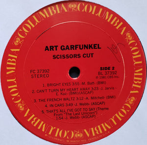 Art Garfunkel : Scissors Cut (LP, Album, Pit)