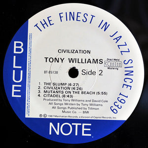 Tony Williams* : Civilization (LP, Album, Promo, DMM)