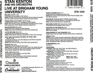 Stan Kenton And His Orchestra : Live At Brigham Young University (CD, Album, RE)