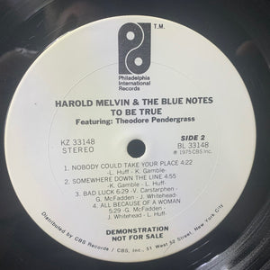 Harold Melvin & The Blue Notes* Featuring Theodore Pendergrass* : To Be True (LP, Album, Promo, San)