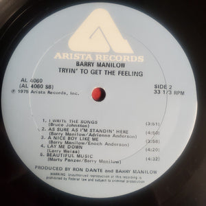 Barry Manilow : Tryin' To Get The Feeling (LP, Album, Pla)
