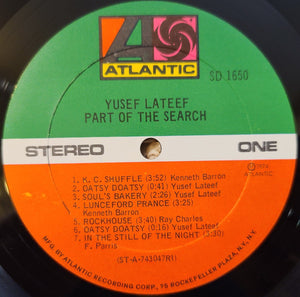 Yusef Lateef : Part Of The Search (LP, RI)