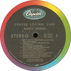 Nancy Wilson : Tender Loving Care (LP, Album)
