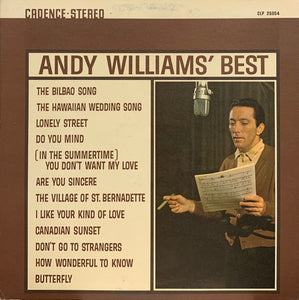 Andy Williams : Andy Williams' Best (LP, Comp, Ind)