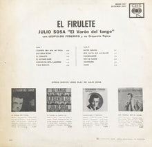Laden Sie das Bild in den Galerie-Viewer, Julio Sosa, Leopoldo Federico Y Su Orquesta Típica : El Firulete (LP, Album, RE)
